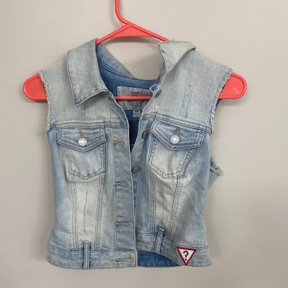 Guess Medium Light Wash Denim Jacket